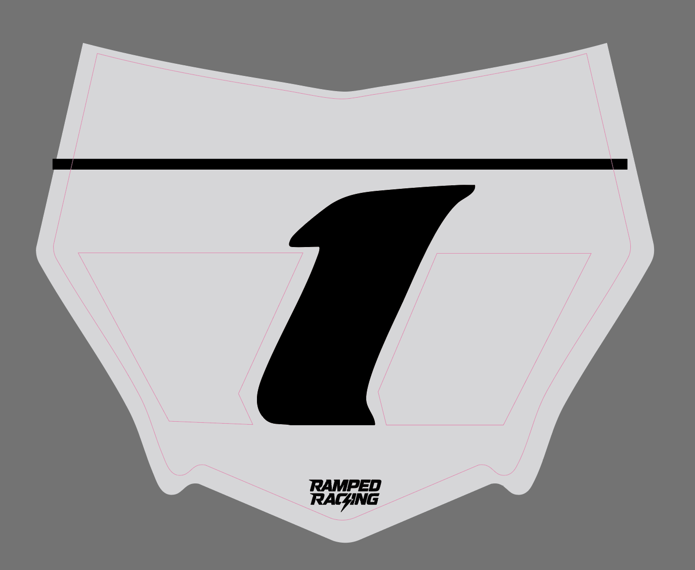 Grey Motocutz Vented Plate