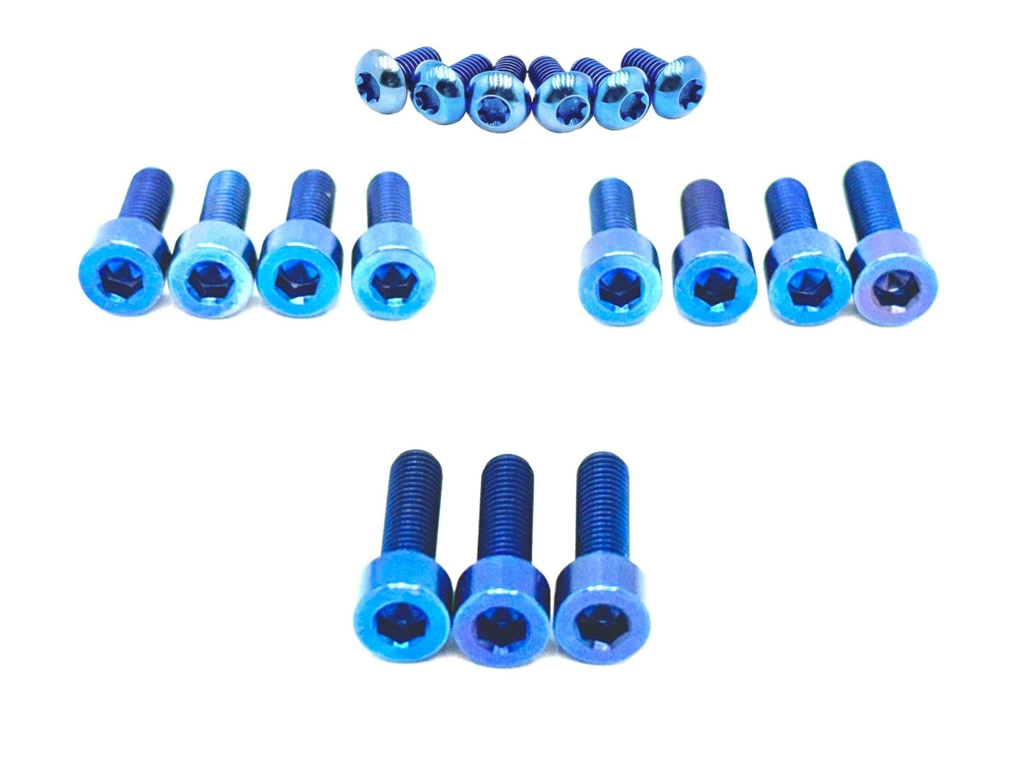 Titanium RFloXa Hawk 35 Pro and Max Fork Bolt Kits (21 pcs)
