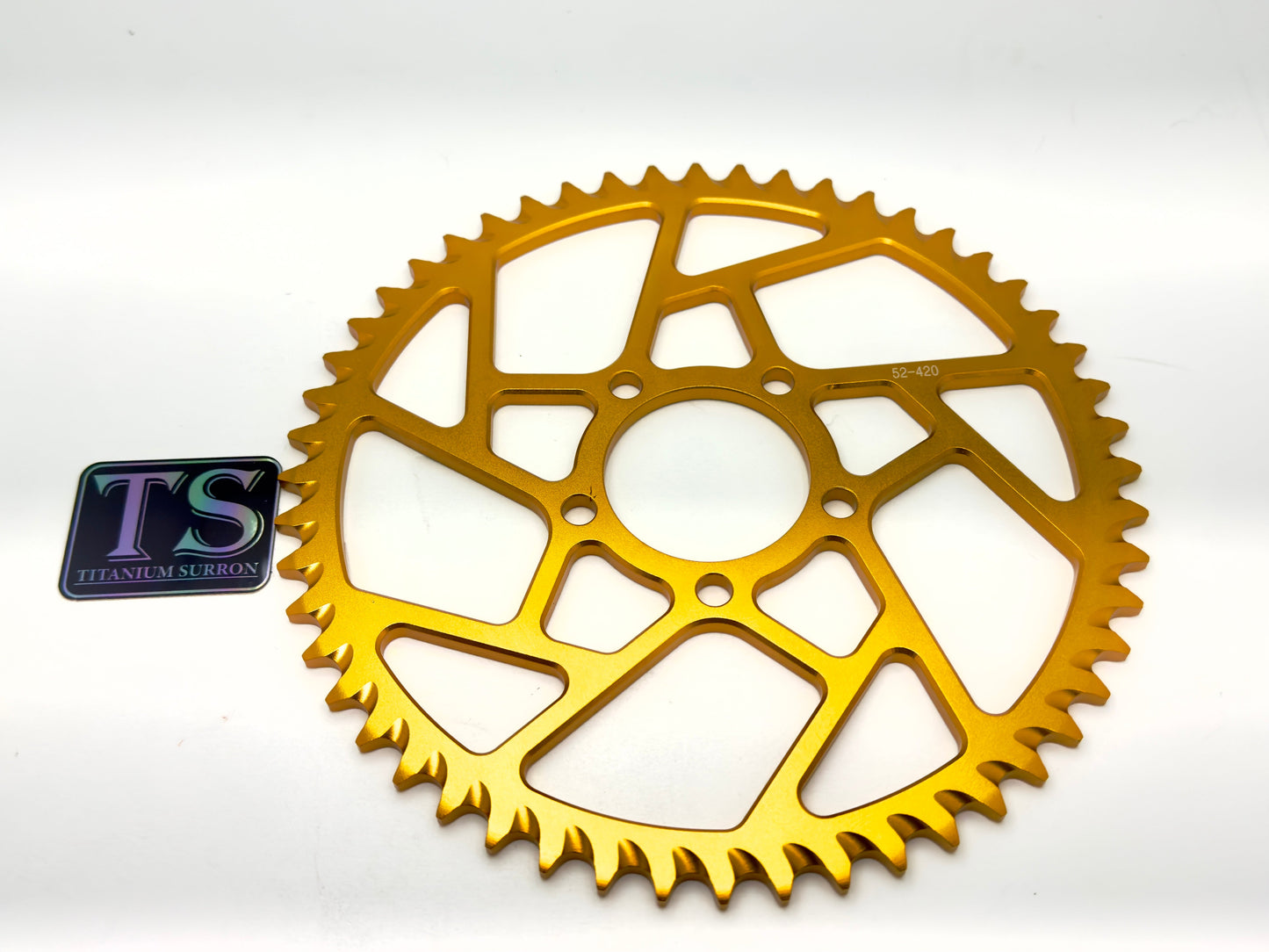 52 Tooth Hardened Aluminum 420 Sprocket for E-moto