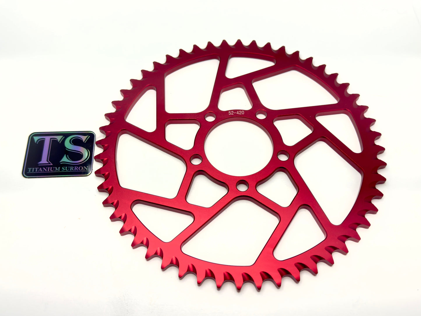 52 Tooth Hardened Aluminum 420 Sprocket for E-moto