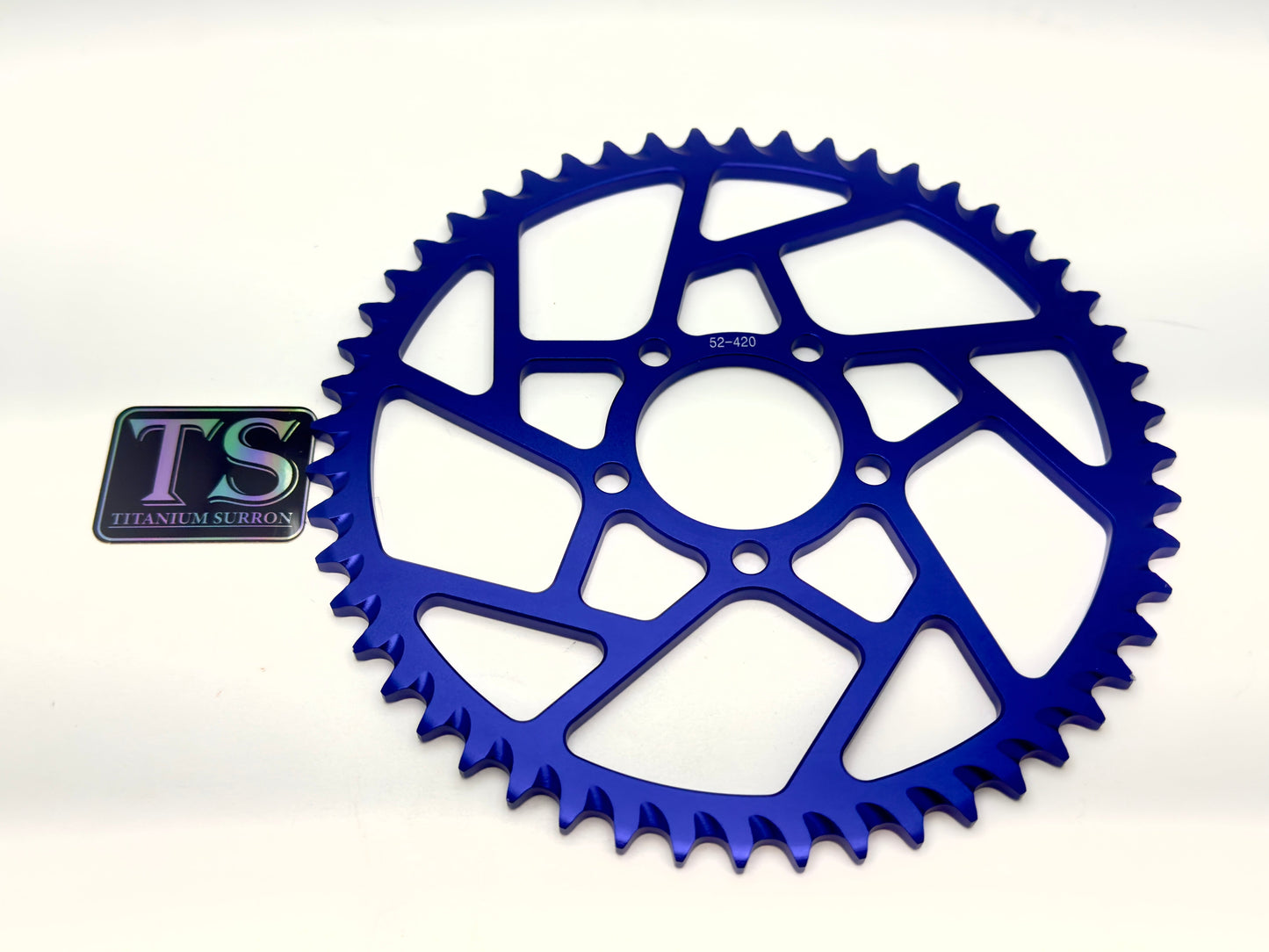 52 Tooth Hardened Aluminum 420 Sprocket for E-moto
